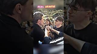 Akimbo vs. Champion #armwrestling#trending#sports#shorts