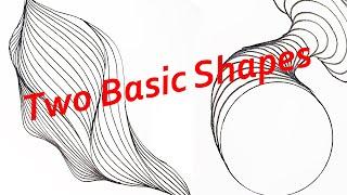 Two basic shapes of line artwork tutorial