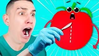 Became a Doctor for Fruits for 24 Hours! Surgeon in VR!