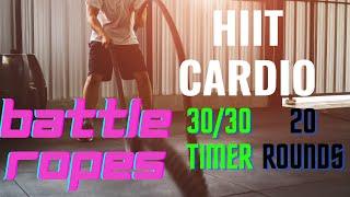 Ultimate Hiit Cardio 20 Rounds Battle Ropes Extravaganza Plus Abs Circuit & More! #hiit #battleropes