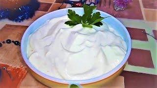 Домашний МАЙОНЕЗ НА МОЛОКЕ без Яиц. Майонез блендером за 2 минуты. Mayonnaise on milk without eggs.