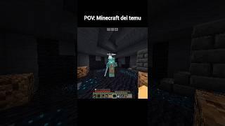 Pov: Minecraft de temu  #minecraftshorts #temu #memes #xd