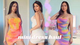 SHEIN party dress try on haul | mini + elegant