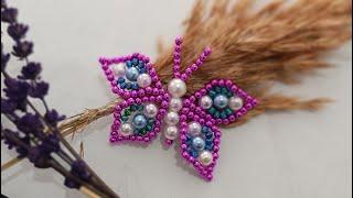 How to make a butterfly from beads | Bead butterfly #diy #handmade #gift #kelebek #boncuk #vlog