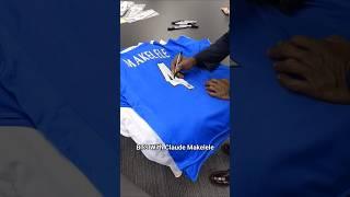 Our last signing was with #chelsea Legend Claude Makelele - Who's next? #autographs #football #goat