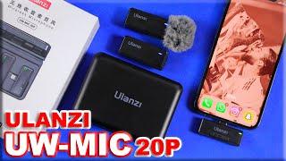 ULANZI UW-MIC 20P Wireless Microphone - BEST CHOICE for Smartphone Vloggers!