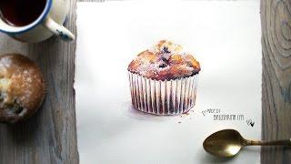 FOOD - иллюстрация: кекс / food - Illustration: cupcake