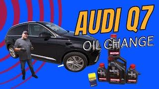 AUDI Q7 and Q8 Oil Change