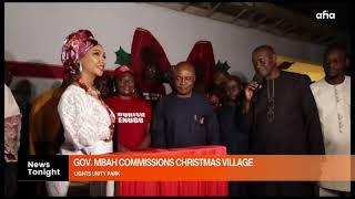 GOVERNOR PETER MBAH COMMISSIONS CHRISTMAS VILLAGE, LIGHTS UP UNITY PARK