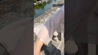 Golden Sleeves in the Sunlight | My Favorite Handmade Outfit #walking #sewing #sleeves