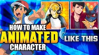 HOW TO MAKE POKEMON ANIMATED CHARACTER | POKEMON ANIMATED LOGO LIKE BHAI LOG KA ADDA||