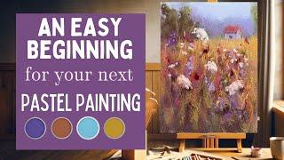 Try This Easy Beginning for Your Next Pastel Painting! - Using Pan Pastels