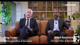 Greg Foran, CEO and Nikhil Ravishankar, CDO, Air New Zealand | IBS Software partnership