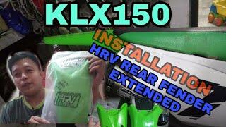 KLX 150 HRV Extended rear fender || Installation 