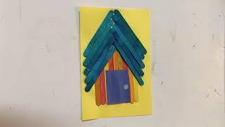 Popsicle Stick House Activity!