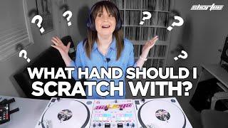 Which Hand Should You Scratch the RECORD or JOG WHEEL With?  SCRATCH DJ TIPS