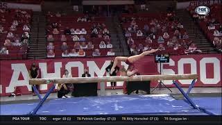 Audrey Davis Beam Oklahoma vs Arizona State 2021 9.825