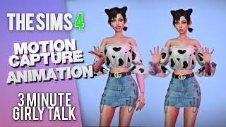 The Sims 4 | "3 Minute Girly Talk" Animation  Download