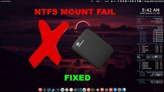 Fix External Hard Drive mount fail in Arch Linux | Common mount issue with NTFS format in Arch Linux