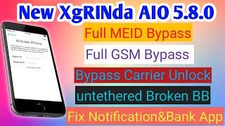 iCloud Full Bypass And CALL FIX GSM-MEID DEVICE/iOS XgRiNdA v5.8.0 14.3-12.5 Error FIX Carrier Fix