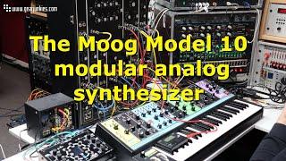 The Moog Model 10 modular synthesizer explained and sound demo