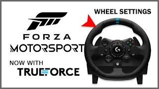 FORZA MOTORSPORT (now with TRUEFORCE) - Logitech G923 Best Wheel Settings - Realistic Feel