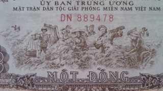 1 Mot Dong - papermoney note of Vietnam in HD