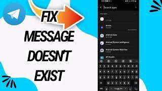 How To Fix And Solve Message Doesn't Exist On Telegram App