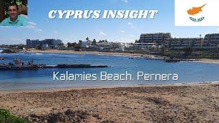 Kalamies Beach Pernera Cyprus -  A Stroll Along.