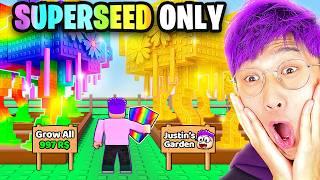 Starting Over With ONLY SUPER SEEDS In ROBLOX GROW A GARDEN!?