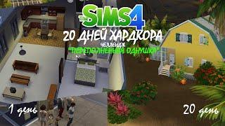 20 дней хардкора в The Sims 4 С челленджем "Переполненная однушка"