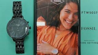 Fossil smart watch FTW5037 Time setting tutorial #watchservicebd #fossil #fossilsmartwatch