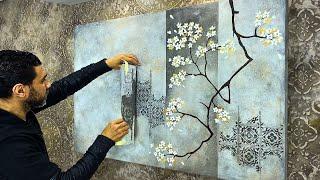 Your creativity starts here: Create a stunning wall mural with putty, step by step "