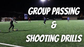 Group Passing and Shooting Drills For Soccer/Football Players - Group Training Session