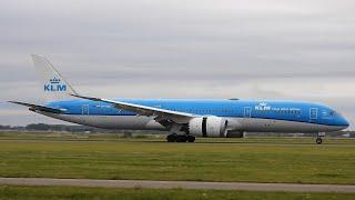 Up Close Beautifull Dreamliner Arrival At Amsterdam Schiphol Airport| PH-BHL| From Calgary| RW 18R