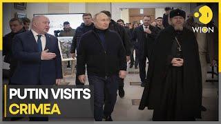 Russian President Vladimir Putin visits Crimea on ninth anniversary of annexation |World News | WION