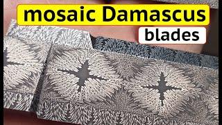 Mosaic Damascus by Noblie Custom Knives. Top 10 Damascus Patterns.