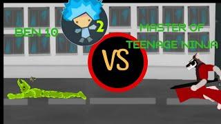 drawing cartoon 2 ninja turtle vs ben 10 whos will winners?