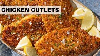 CRISPY Chicken Cutlets | Easy Chicken Recipe (Ready in 30-Minutes!)