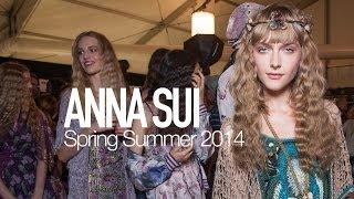 ANNA SUI Spring 2014 Backstage ft Pat McGrath, Karen Elson | MODTV