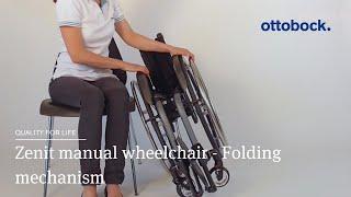 Zenit manual wheelchair - Folding mechanism | Ottobock