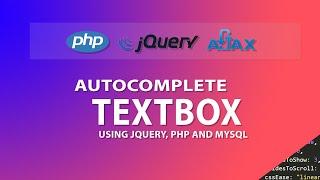 Autocomplete textbox using jQuery, PHP and MySQL | Ajax AutoComplete Textbox using jQuery UI in PHP