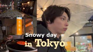 day it snowed in Tokyo, Japan vlog, matcha life, dinner cooking, working, cafe, life in Japan