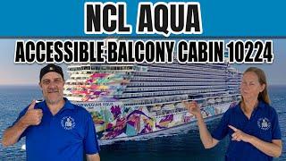 NCL Aqua First Look! Accessible Balcony Cabin | Tall Man's Cruise Adventures