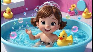 Splish, Splash, A Rainbow Bath Rhyme Song | Popular Nursery Rhyme | Educational Kids Songs