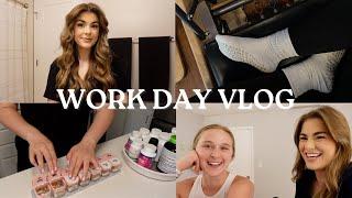 WORK DAY VLOG: grwm, house talk, moving plan, pilates, coffee date, patient consult + patient care!