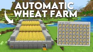 Auto Wheat Farm in Minecraft Bedrock 1.21 (MCPE/Xbox/PS4/Nintendo Switch/Windows10)