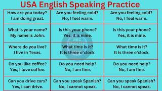 100 English Conversation Practice | USA English Speaking Practice | English Speaking Everyday