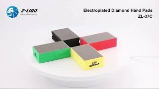 ZLION Electroplated Diamond Hand Pads for Polishing with Stone,Glass,Ceramic ZL-37C BY Z-LION TOOLS