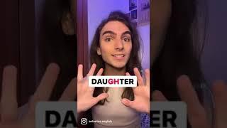 How to say DAUGHTER | British and American English 